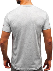 Bolf Herren Baumwoll T-Shirt Grau  14732