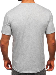 Bolf Herren Baumwoll T-Shirt Grau  14752