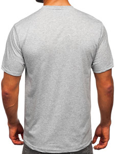 Bolf Herren Baumwoll T-Shirt Grau  14769