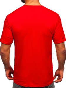 Bolf Herren Baumwoll T-Shirt Rot 14769