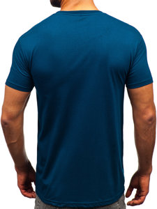 Bolf Herren Baumwoll T-Shirt Schwarzblau  14722