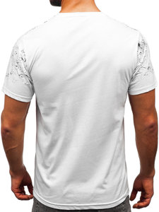 Bolf Herren Baumwoll T-Shirt Weiß  14725