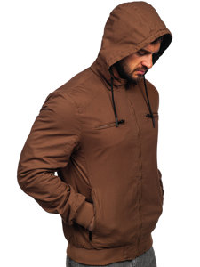 Bolf Herren Baumwoll Übergangsjacke Braun  84M3010