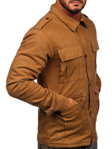 Bolf Herren Baumwoll Übergangsjacke Camel  10290