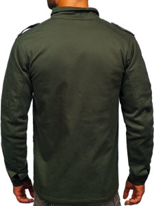 Bolf Herren Baumwoll Übergangsjacke Khaki 10290