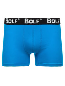 Bolf Herren Boxershorts Azurblau  0953-2P 2 PACK