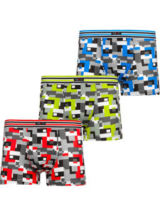 Bolf Herren Boxershorts Mehrfarbig 1BE750-3P 3 PACK