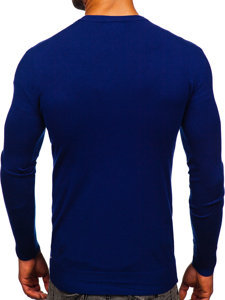 Bolf Herren Cardigan Aufknöpfbar Indigo MM6006