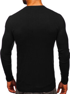 Bolf Herren Cardigan Aufknöpfbar Schwarz  MM6006