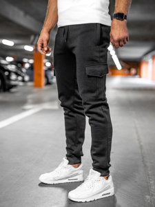 Bolf Herren Cargohose Jogger Pants Sporthose Schwarz  JX326A