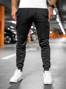 Bolf Herren Cargohose Jogger Pants Sporthose Schwarz  JX8709A