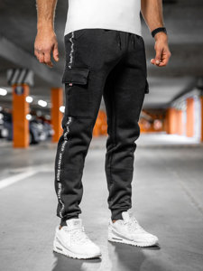 Bolf Herren Cargohose Jogger Pants Sporthose Schwarz  JX8715A