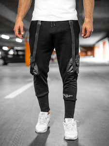 Bolf Herren Cargohose Joggers Sporthose Schwarz  6583A