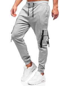 Bolf Herren Cargohose Sweathose Sporthose Joggers Grau 8K1117