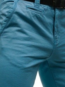 Bolf Herren Chino Hose Hellblau  6188