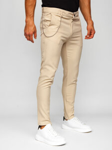 Bolf Herren Chinos Stoffhose Beige  0059