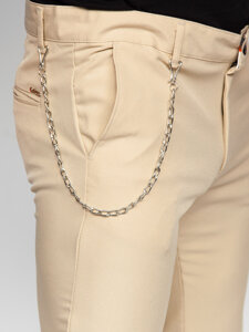 Bolf Herren Chinos Stoffhose Beige  0059