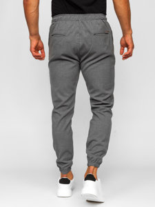 Bolf Herren Chinos Stoffhose Schwarzgrau  0065