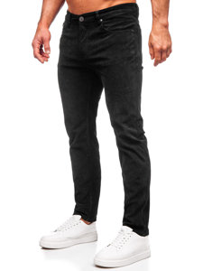 Bolf Herren Cordhose Schwarz  KA9916