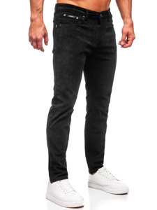 Bolf Herren Cordhose Schwarz  KA9916