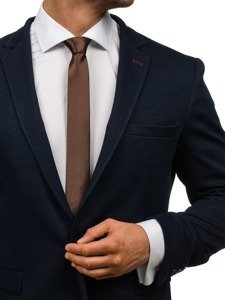 Bolf Herren Elegante Schmale Krawatte Braun  K001