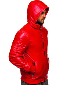 Bolf Herren Geolsterte Übergangsjacke Sport Jacke Rot  2143