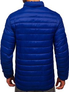 Bolf Herren Gepolsterte Übergangsjacke Dunkelblau 13007