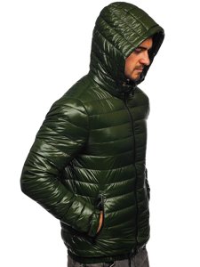 Bolf Herren Gepolsterte Übergangsjacke Grün 6794