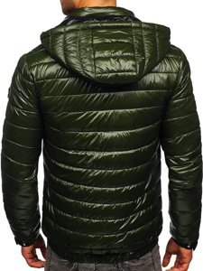 Bolf Herren Gepolsterte Übergangsjacke Grün 6794