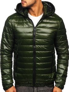 Bolf Herren Gepolsterte Übergangsjacke Grün 6794