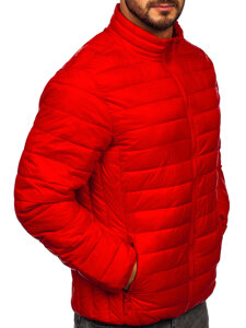 Bolf Herren Gepolsterte Übergangsjacke Rot  5M703