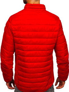 Bolf Herren Gepolsterte Übergangsjacke Rot  5M703