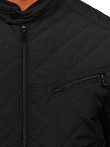 Bolf Herren Gepolsterte Übergangsjacke Schwarz  22M306