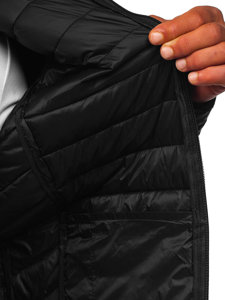 Bolf Herren Gepolsterte Übergangsjacke Schwarz   58M13021