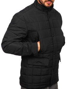 Bolf Herren Gepolsterte Übergangsjacke Schwarz  5M709