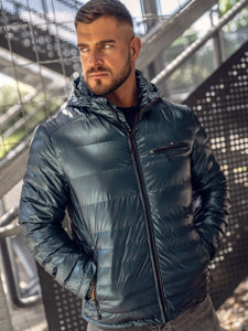 Bolf Herren Gepolsterte Übergangsjacke Sportjacke Grün  2147A