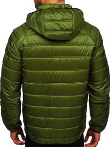 Bolf Herren Gepolsterte Übergangsjacke Sportjacke Grün  BK111