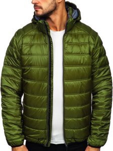 Bolf Herren Gepolsterte Übergangsjacke Sportjacke Grün  BK111