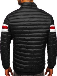 Bolf Herren Gepolsterte Übergangsjacke Sportjacke Schwarz  6574