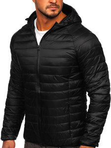 Bolf Herren Gepolsterte Übergangsjacke Sportjacke Schwarz HM112