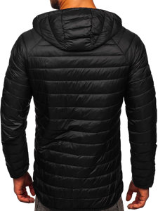 Bolf Herren Gepolsterte Übergangsjacke Sportjacke Schwarz HM112