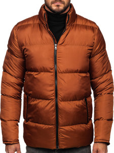 Bolf Herren Gepolsterte Winterjacke Braun  0025