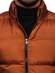 Bolf Herren Gepolsterte Winterjacke Braun  0025