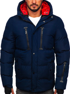 Bolf Herren Gepolsterte Winterjacke Dunkalblau  5M771