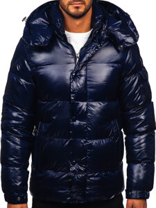 Bolf Herren Gepolsterte Winterjacke Dunkalblau  9970