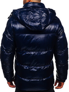 Bolf Herren Gepolsterte Winterjacke Dunkalblau  9970