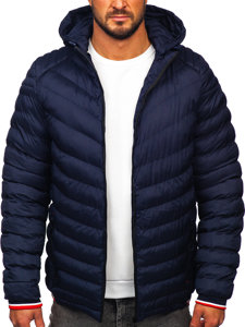 Bolf Herren Gepolsterte Winterjacke Dunkelblau 5M765