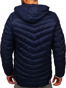 Bolf Herren Gepolsterte Winterjacke Dunkelblau 5M765