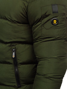 Bolf Herren Gepolsterte Winterjacke Grün  6900