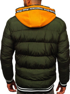 Bolf Herren Gepolsterte Winterjacke Grün  6900